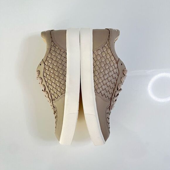 SAM EDELMAN Emma Lace-up Sneakers‎ In Mink Grey - Picture 7 of 9